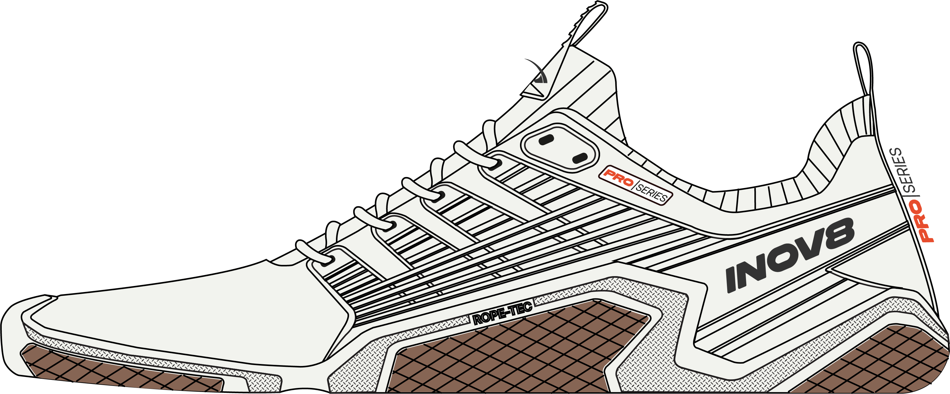 Image Inov8  Bare-XF Pro  Homme BLANC/GUM M14